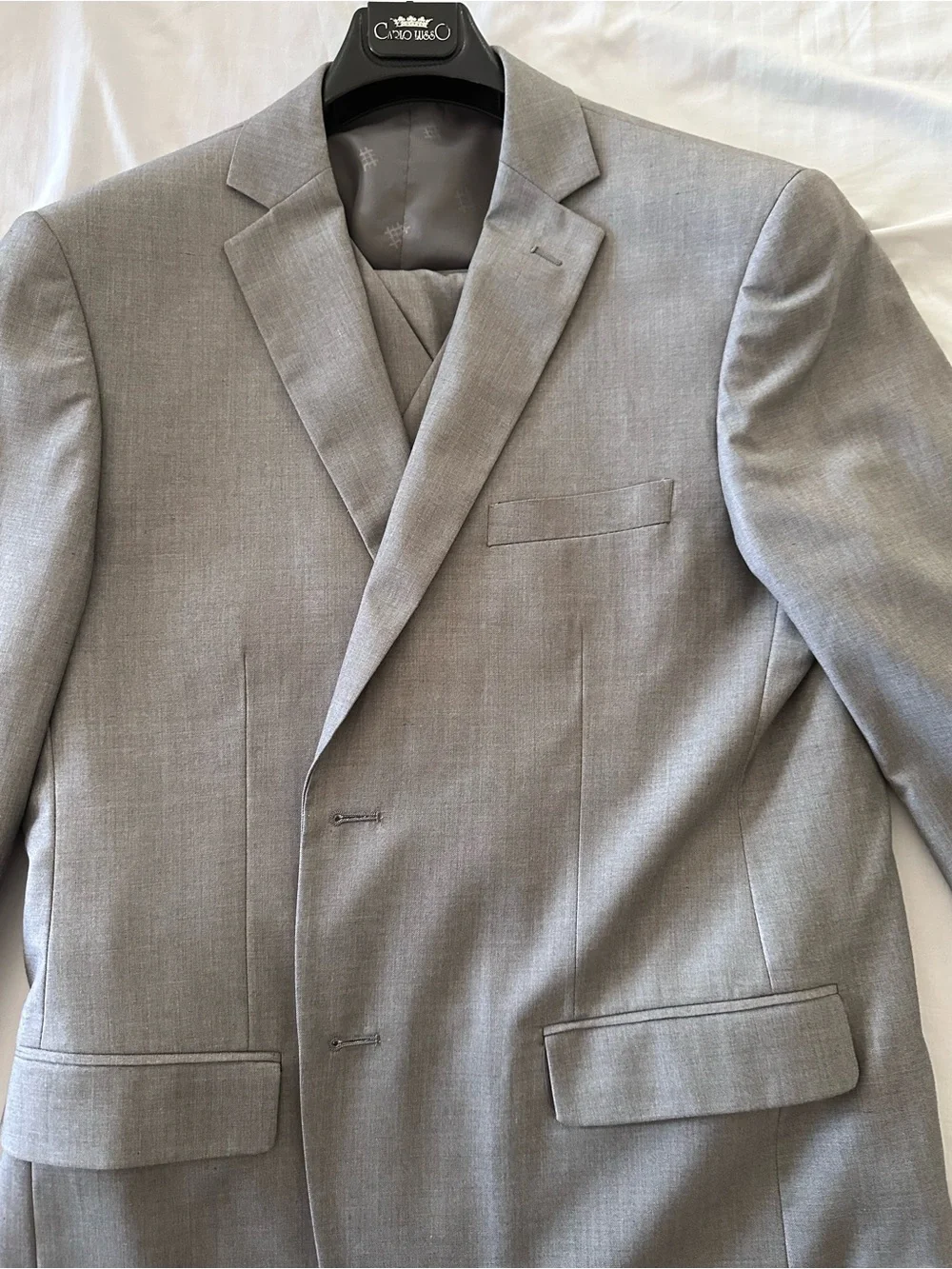 Gray Men's 3-piece Carlo Lusso Suit (Never Worn)
